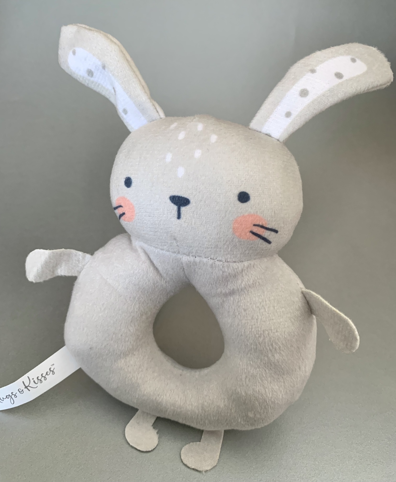 Bunny Baby Rattle Ring