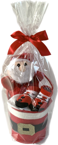 Santa Puppet & Sock Bucket Gift