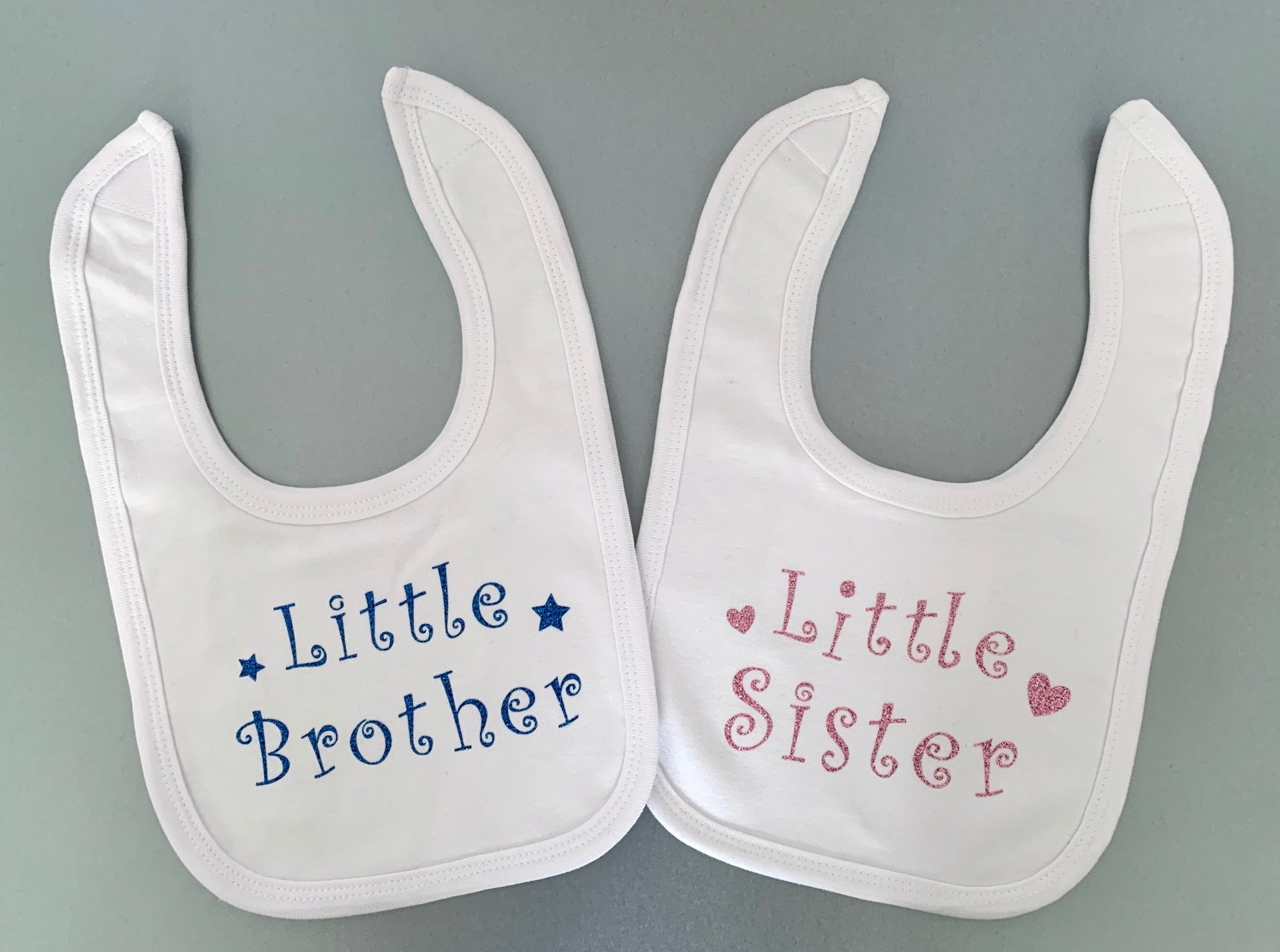 little Brother Sister Baby Bib