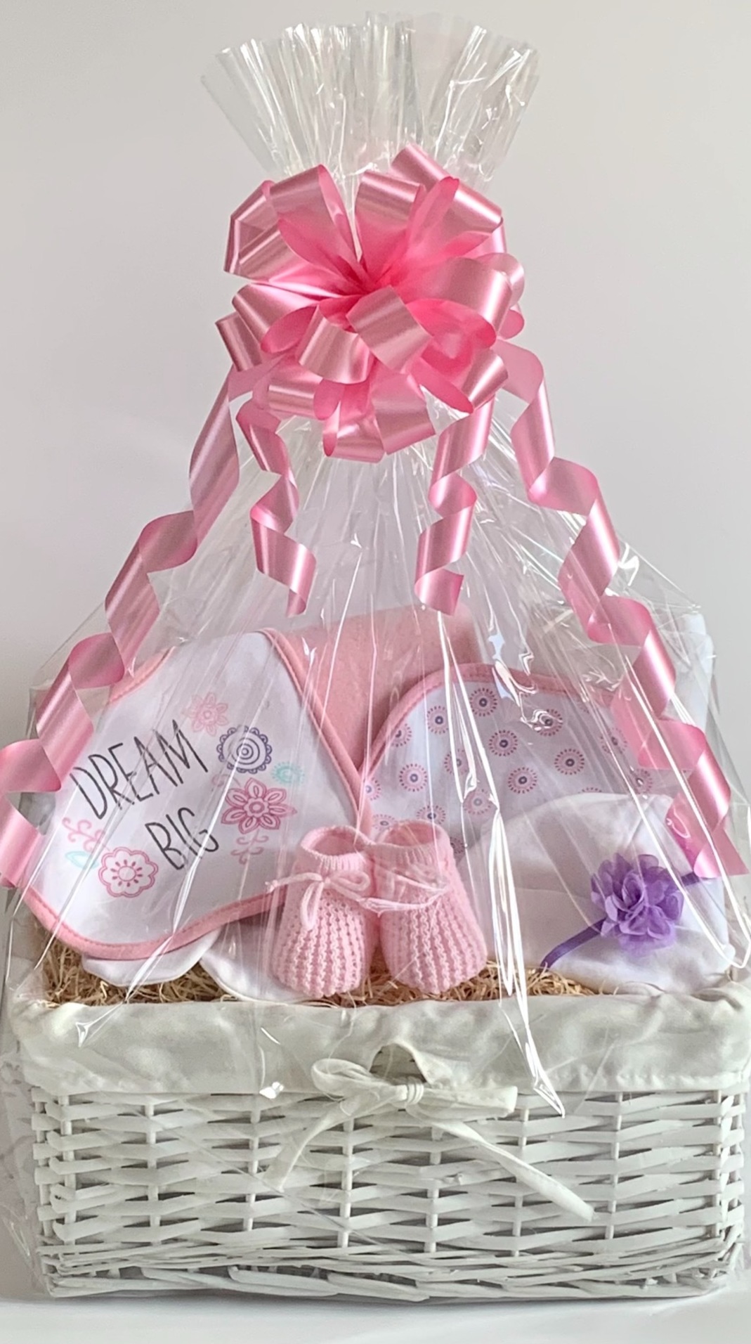 Dream Big Pink Baby Girl Gift Basket