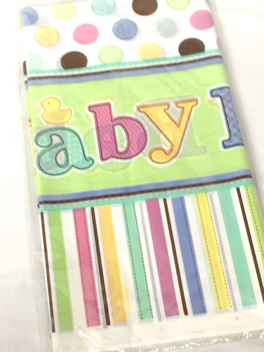 'Baby' Plastic Tablecloth