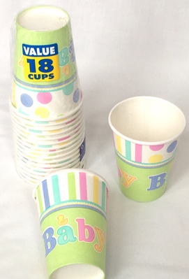 'Baby' Paper Cups