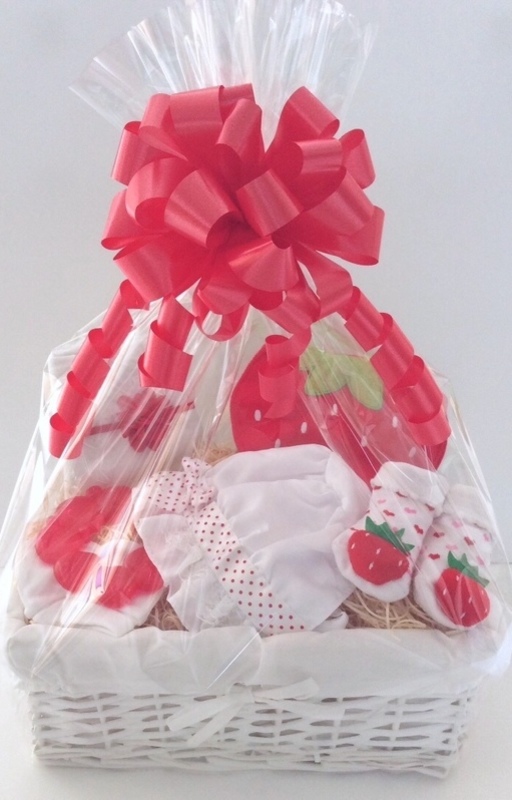 Strawberry Baby Girl Gift Basket / Hamper