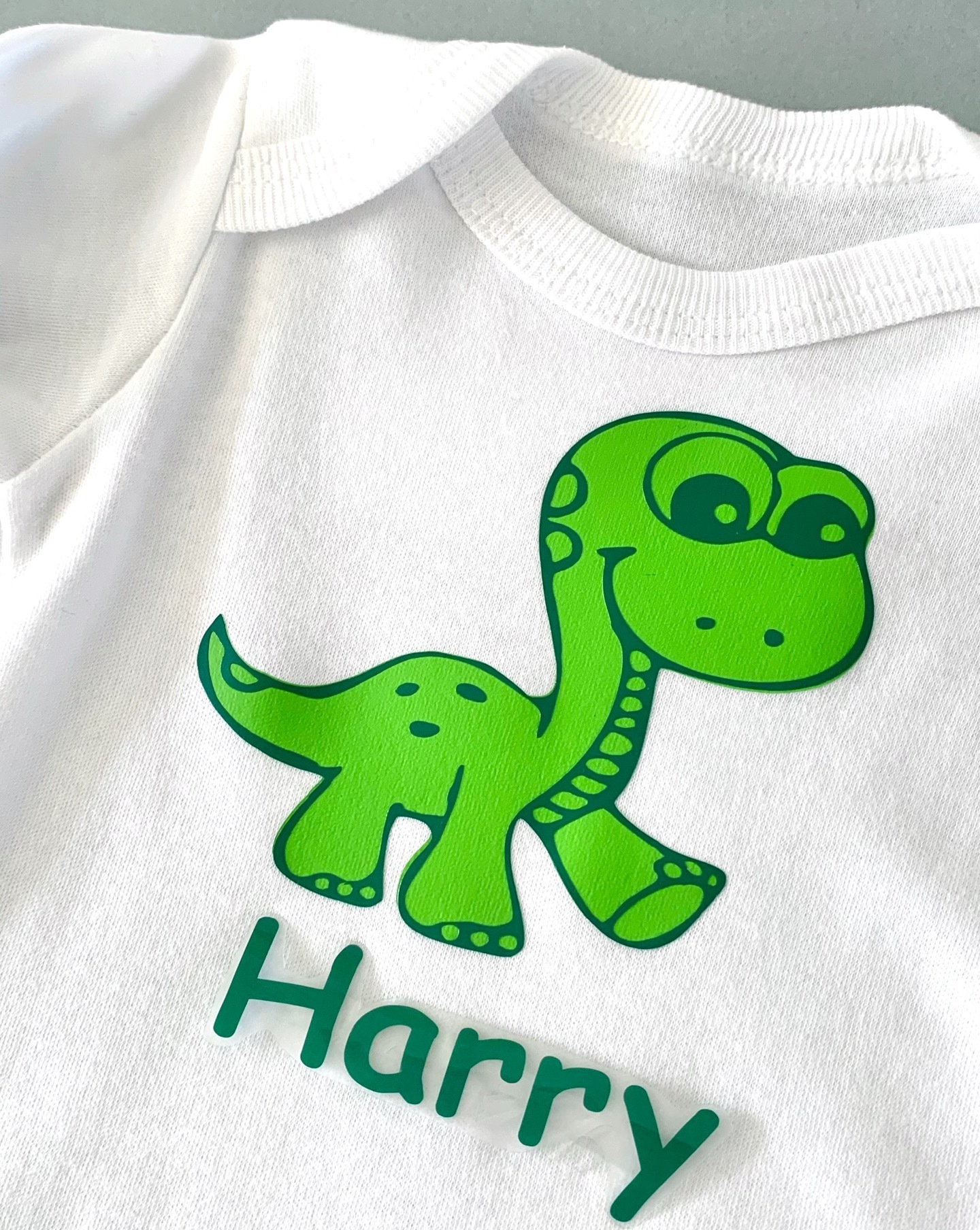 Dinosaur Personalised Baby Bodysuit