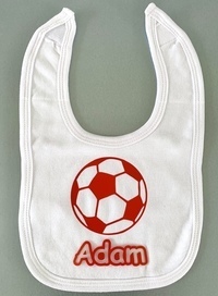 Personalised Football Baby Bib