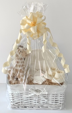 Cream Giraffe Gift Basket