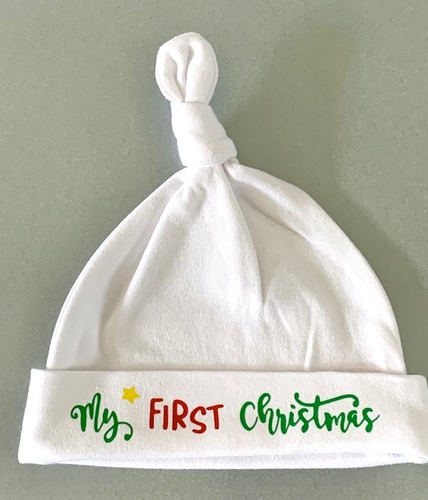 First Christmas Tree Baby Hat