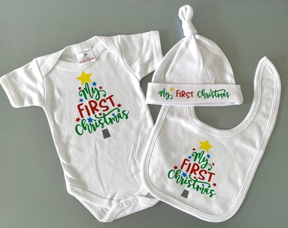 First Christmas Tree  Baby Gift Set