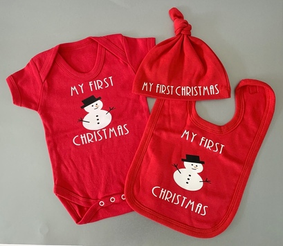First Christmas Snowman Baby Gift Set