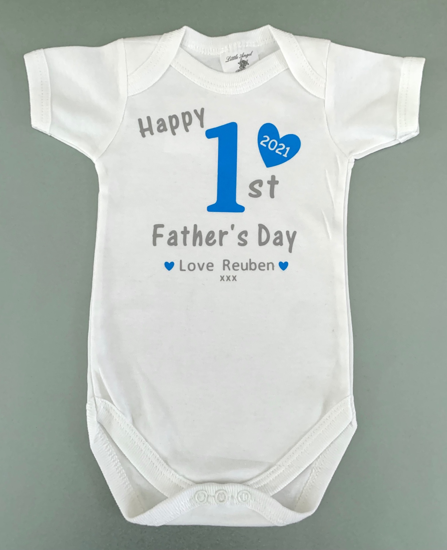Personalised Fathers Day Baby Bodysuit