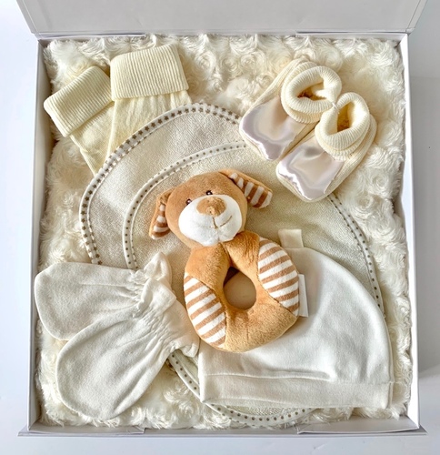 Neutral Cream New Baby Gift Box - Large