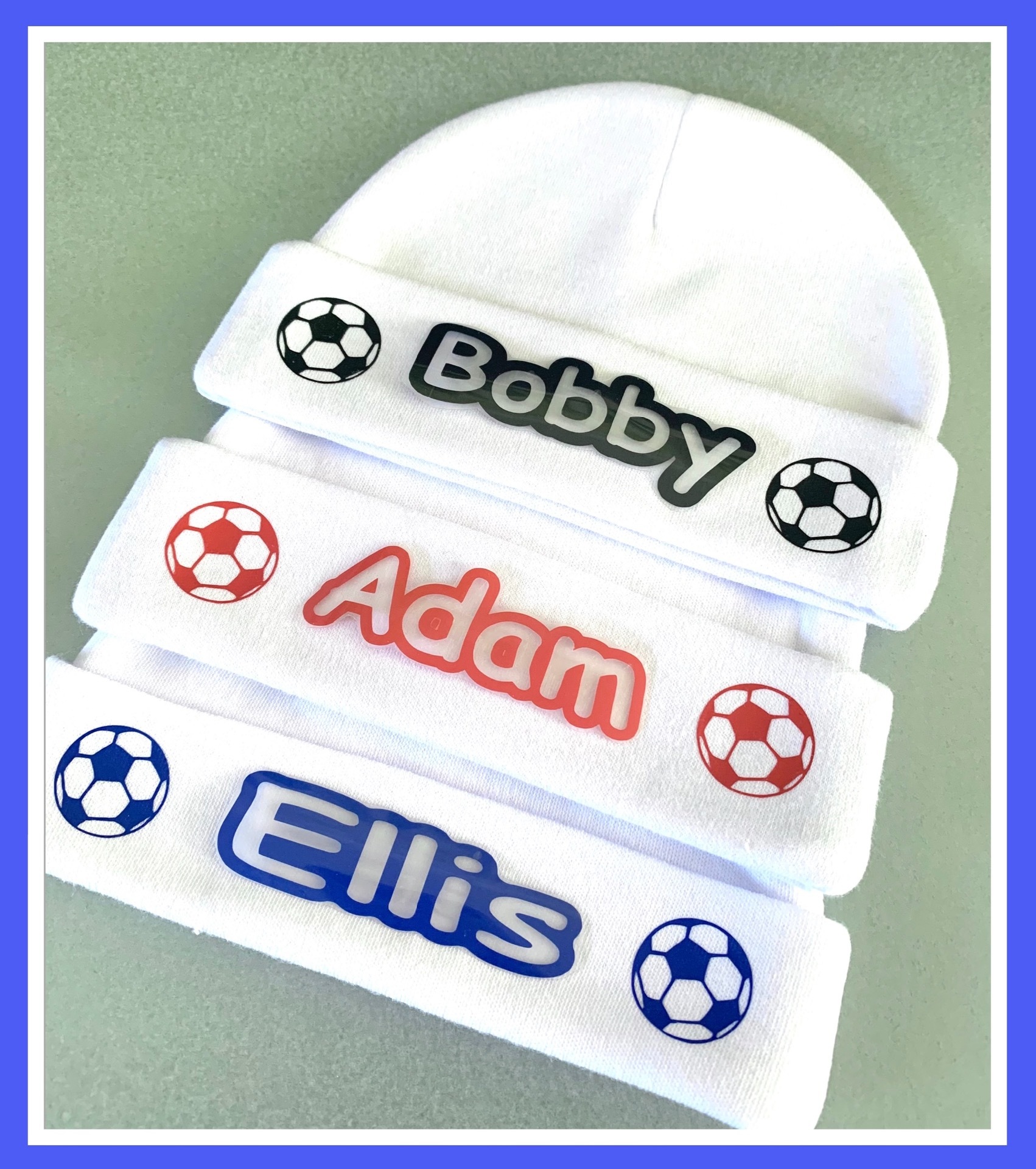 Personalised Baby Football Hat