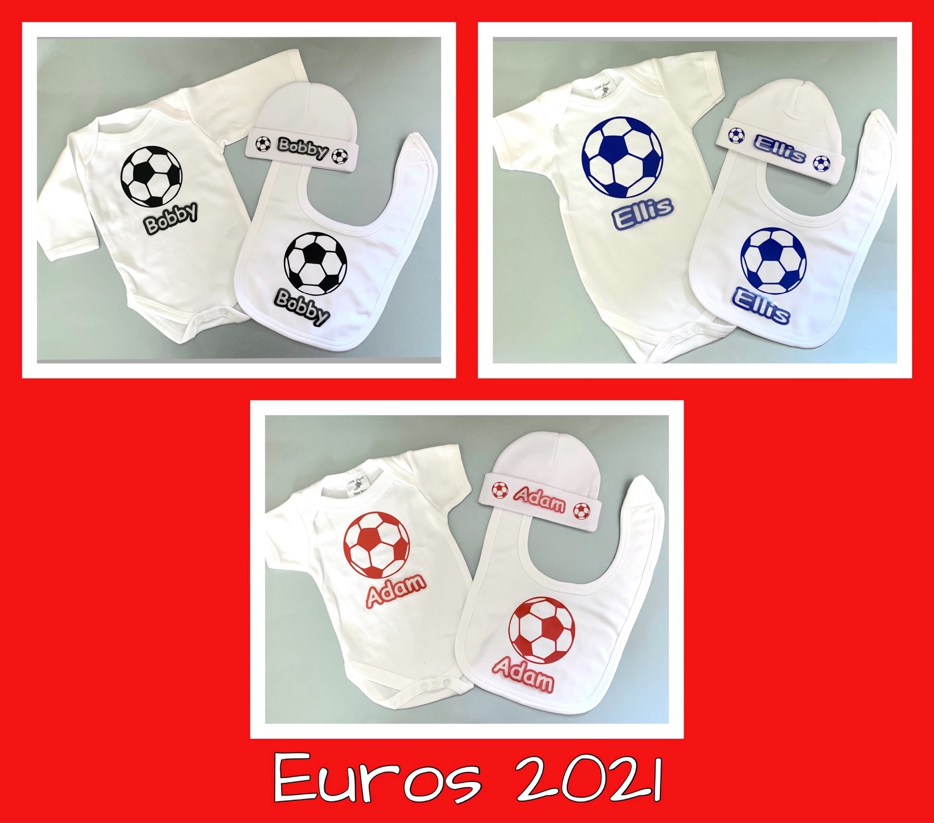 Personalised Baby Football Gift Sets