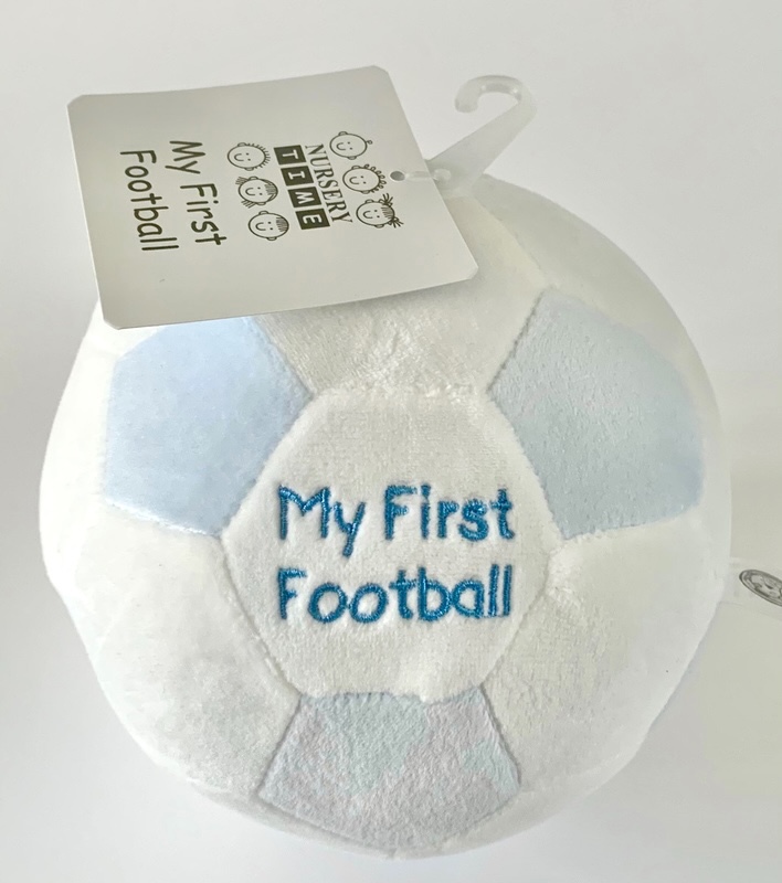 Plush Baby Football Rattle Toy