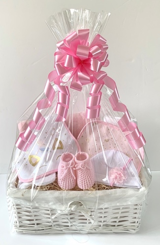 Pink Unicorn Baby Gift Basket