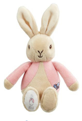 Flopsy Bunny Baby Rattle Soft Toy
