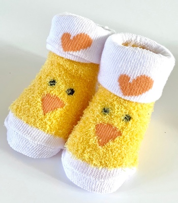 Easter Chick Baby Socks