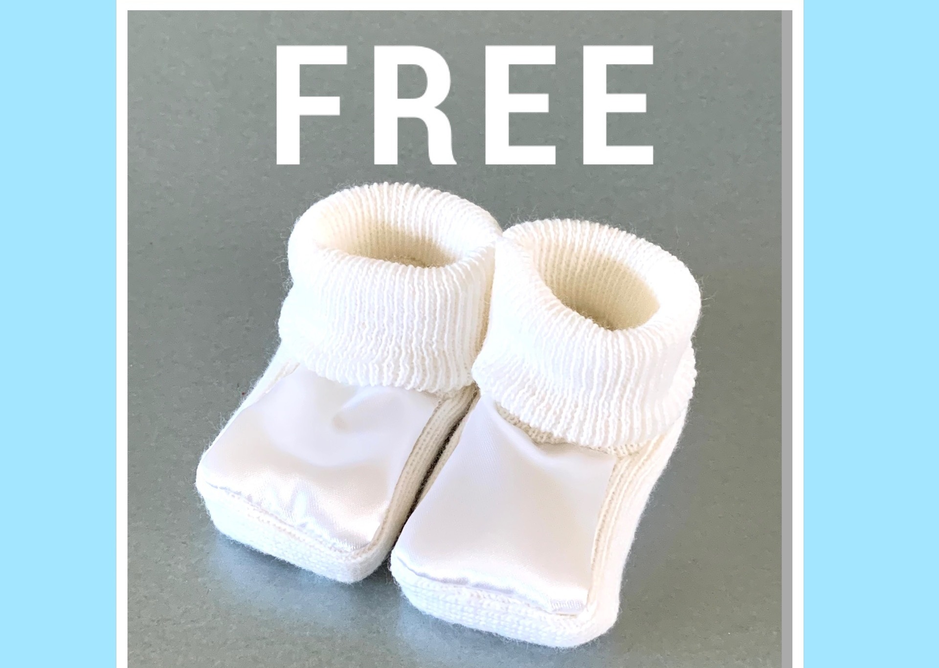 FREE BABY BOOTIES with any order over £20