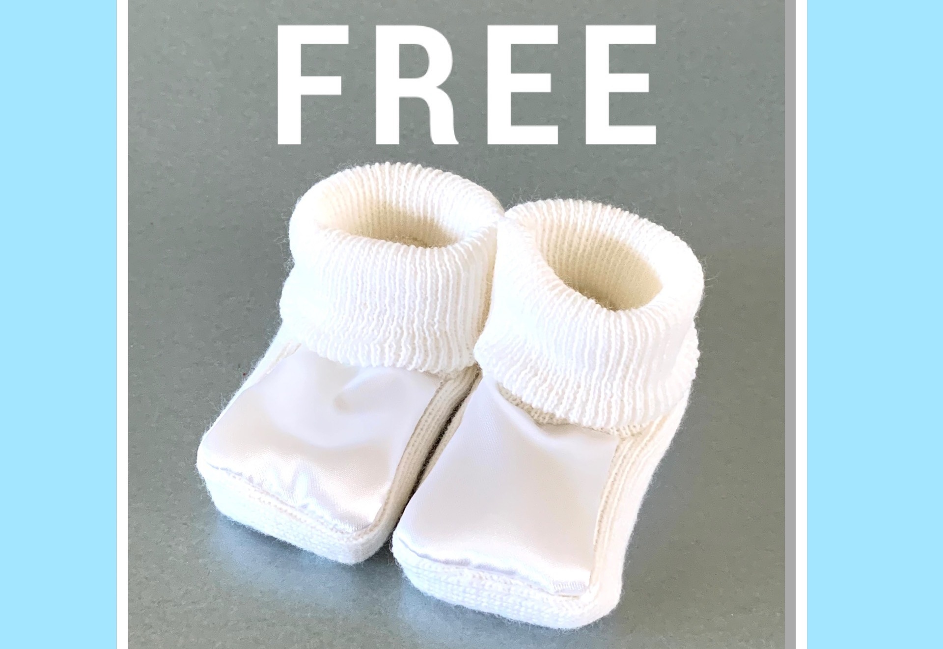FREE Baby Booties with any order over £20