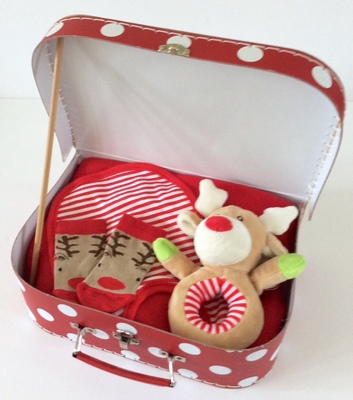 Reindeer Suitcase Christmas Gift Set