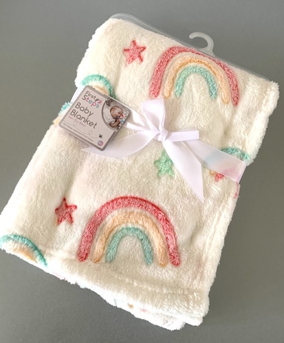 Rainbow Fleece Baby Blanket