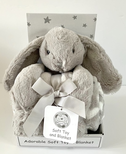 Bunny Soft Toy & Blanket Gift Set