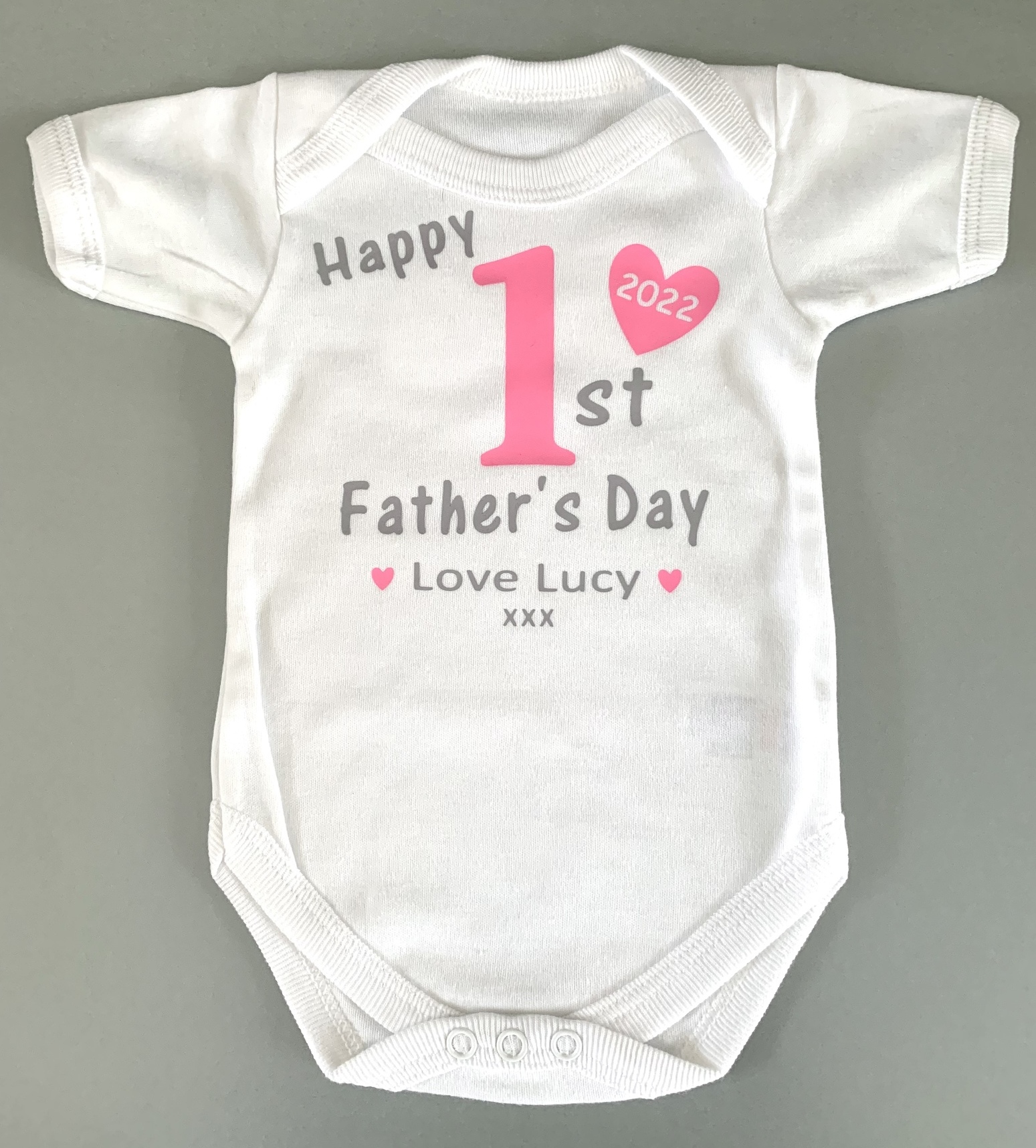 Personalised Fathers Day Baby Bodysuit