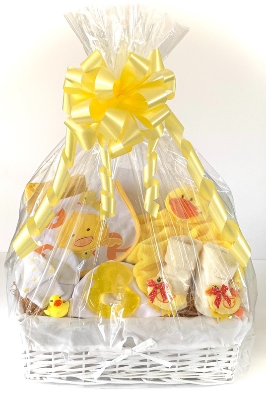 Duck Themed Baby Gift Basket
