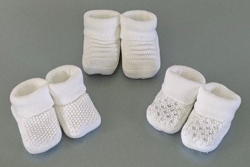 Newborn Booties - Ivory