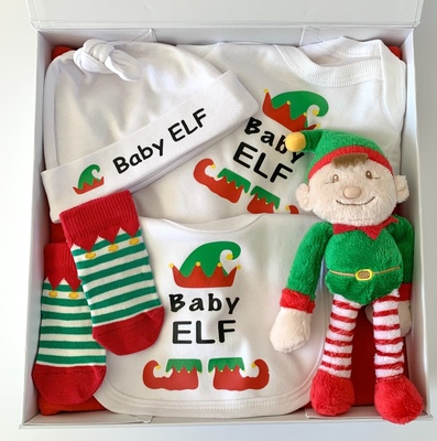 Baby Elf Christmas Gift Box - Large