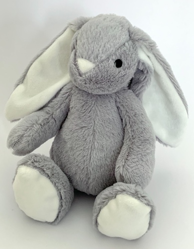 Grey Fluffy Bunny Soft Toy