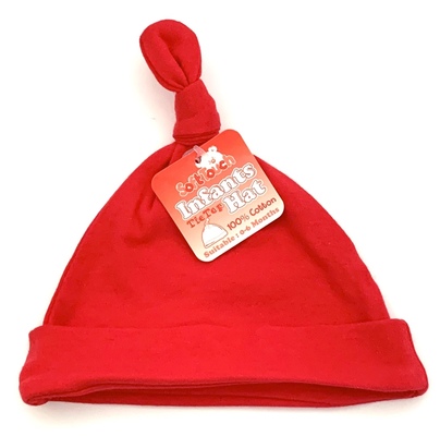 Baby Knot Hat - red