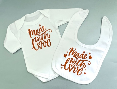 Made With Love Baby Gift Set - red