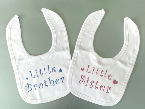Little Brother / Sister Bib - shimmer