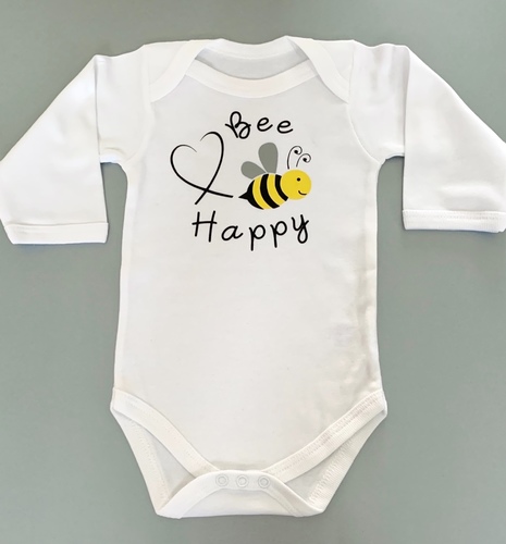 Bee Happy Baby Bodysuit