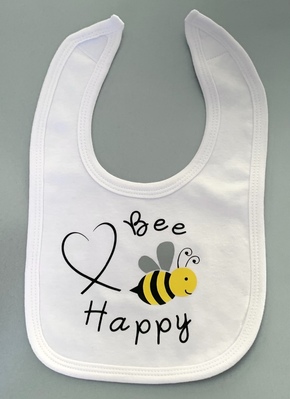 Bee Happy Baby Bib
