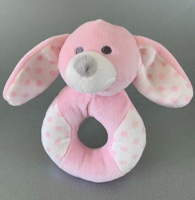 Pink Bunny Rattle Ring