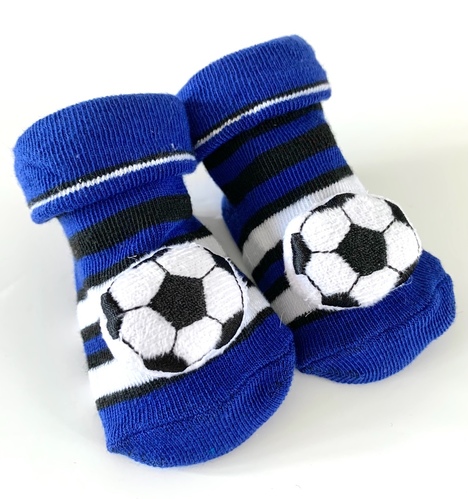 Baby Football Socks - blue