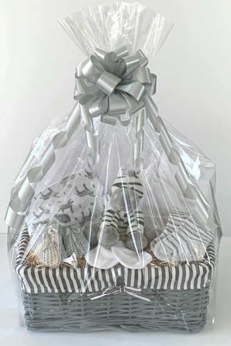 Zebra Baby Gift Basket - medium A