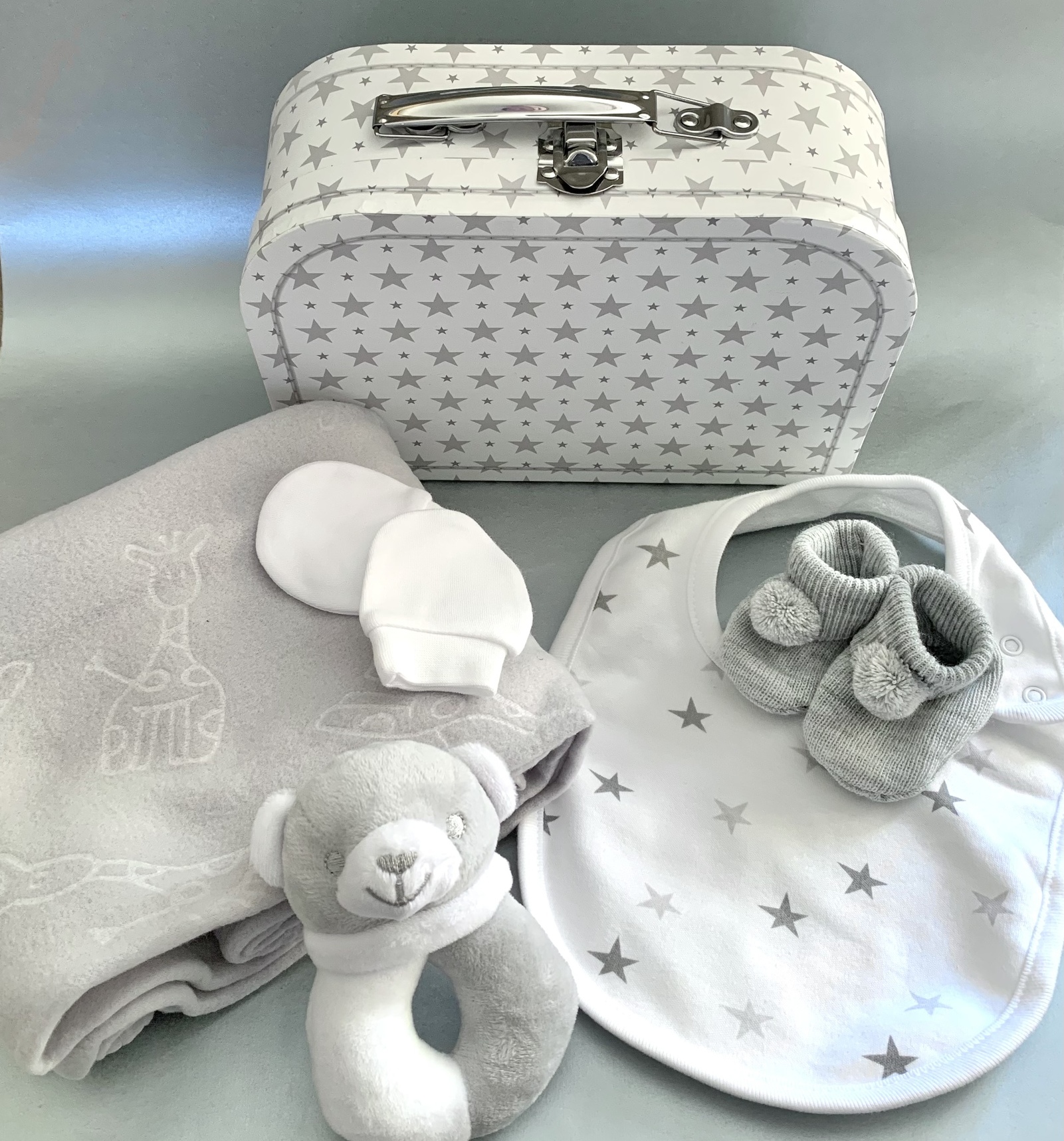 Grey Star Baby Gift Case
