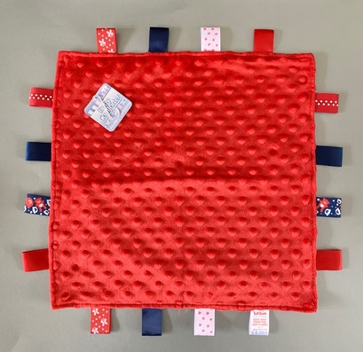 Bubble Comforter Taggy Blanket - Red