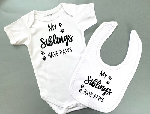 ‘My Siblings Have Paws’ Baby Gift Set