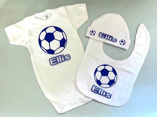 Personalised Football Gift Set - Blue