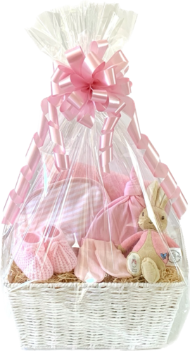 Flopsy Bunny Baby Girl Gift Basket
