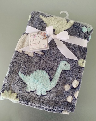 Dinosaur Fleece Baby Blanket