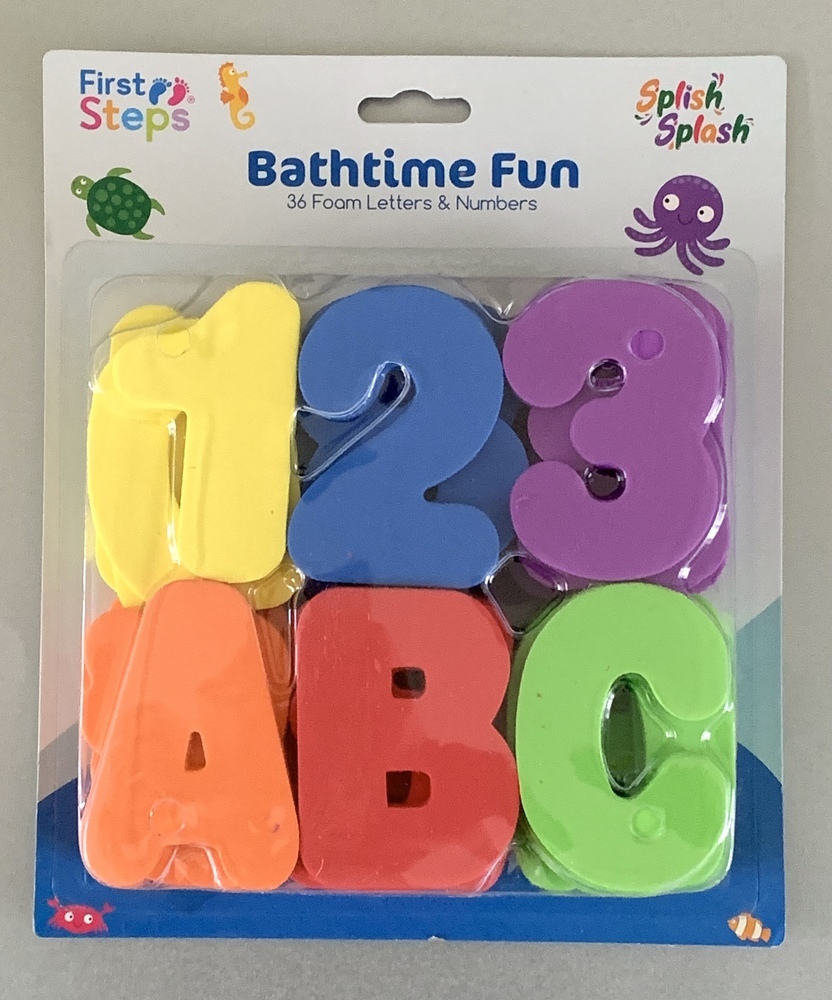 Bathtime Letter & Number Toy