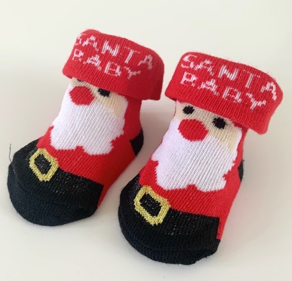 Christmas Santa Baby Socks