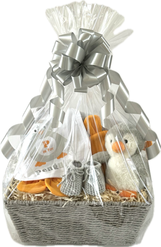 Penguin Baby Gift Basket