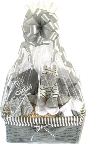 Zebra Baby Gift Basket - medium B