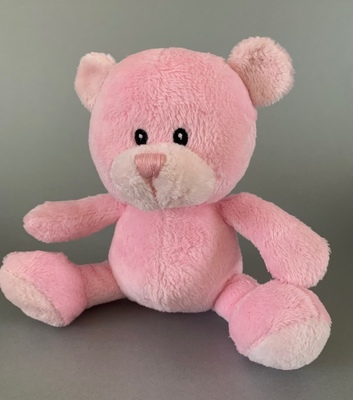 Pink Suki Teddy Bear - can add a  personalised T-shirt